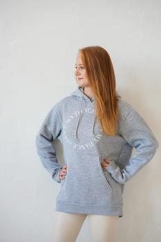 Oversized Hoodie  "my dance area" Grau S/M